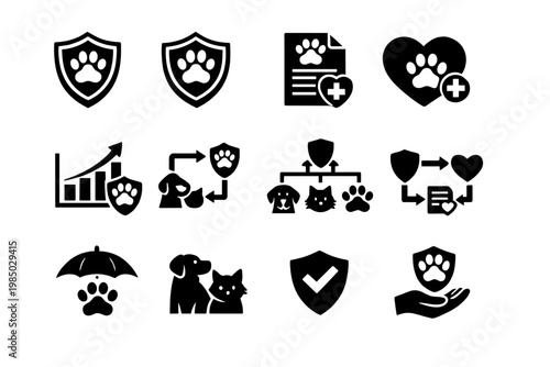 Vector insurance symbol image workflow diagram icon simple icons health generation arrows