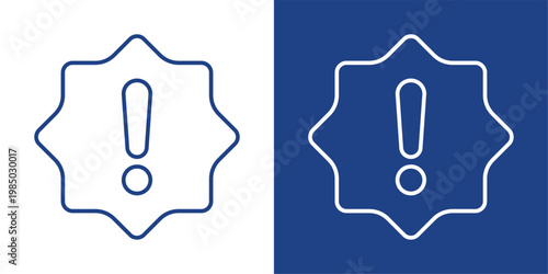 Issue Blue And White Icon Style Collection