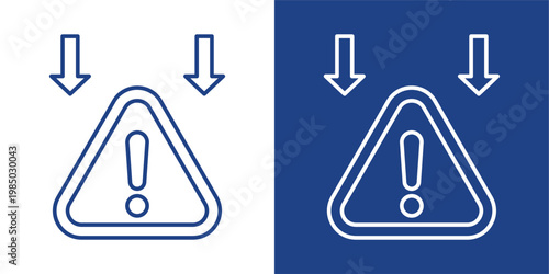 Crisis Blue And White Icon Style Collection