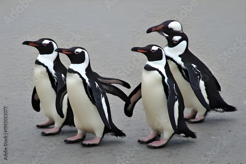 two penguins on the rocks