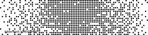 Halftone Grid Disintegrating Dots