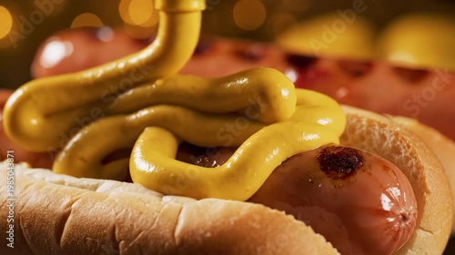 Aerial drone view of a serene lake surrounded by lush green forest at sunset