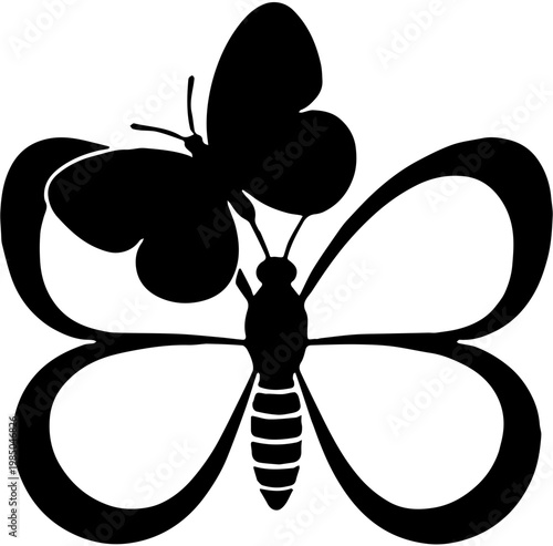 butterfly silhouette vector 