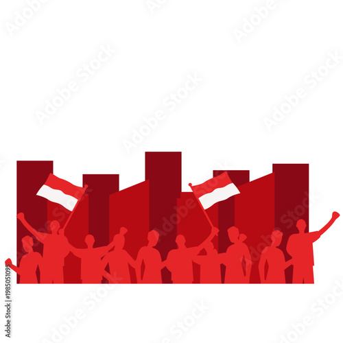 Indonesian Independence Day Silhouette