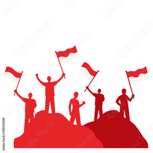 Indonesian Independence Day Silhouette