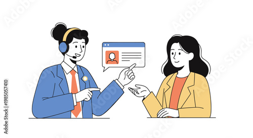 Business woman talking on phone.