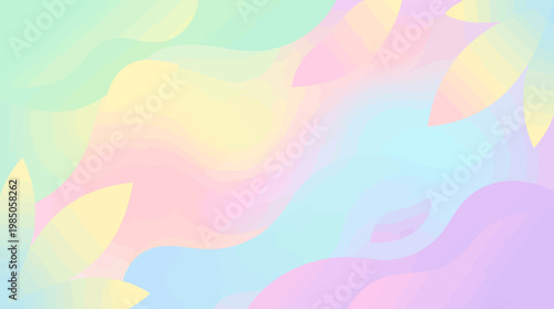 Dreamy Pastel Gradient Background with Abstract Organic Shapes and Smooth Color Transitions for Modern Design Projects and Digital Aesthetics
