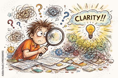 Vector searching messy icon scribble image simple raw doodle person generation clarity