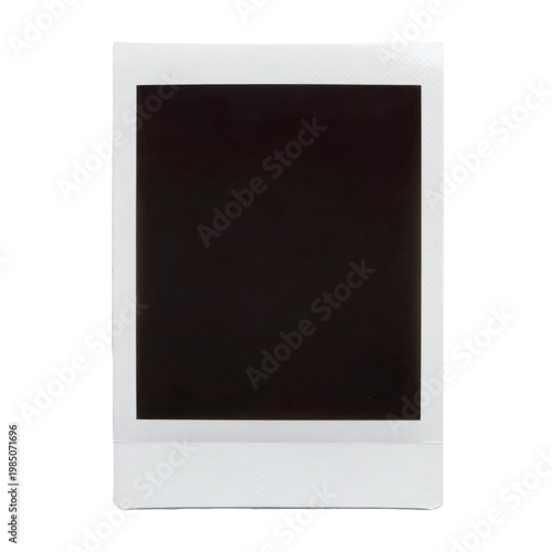 Blank polaroid photo frame ready for your picture or text isolated on white background