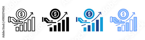 Incentive icon set multiple style collection