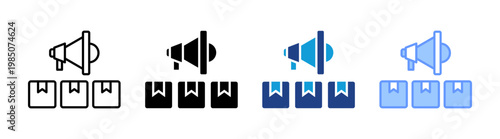 Promotion icon set multiple style collection
