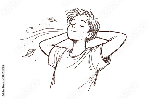 Icon vector deeply messy imperfect lines generation simple relaxation image concept flowing