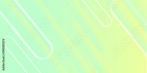 Vector illustration of abstract paper clips on gradient green and yellow background viewed from above, 34.eps reference,10eps.