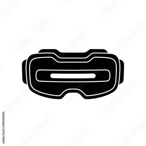 Virtual Reality Headset Icon for Immersive Digital Experiences and Gaming