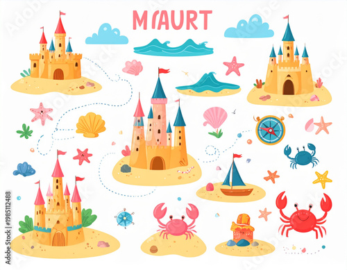 Kids’ Treasure Map Beach Set