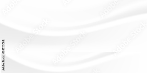White gray satin texture that is white silver fabric silk panorama background with beautiful soft blur
