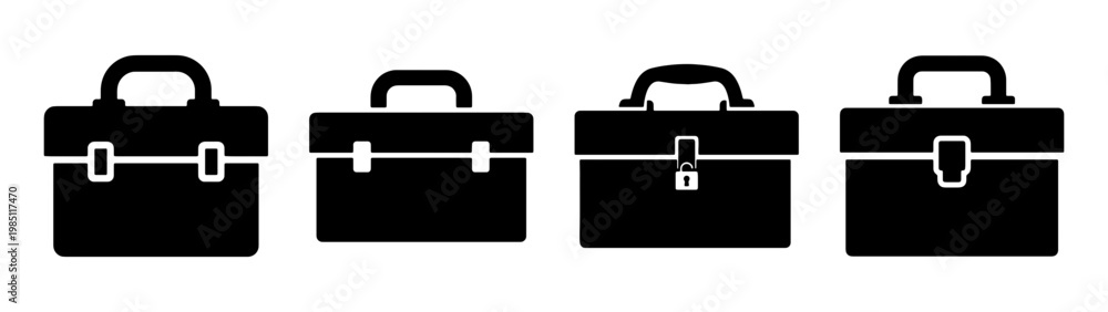Fototapeta premium Explore stylish briefcase vector designs for professional use and business travel needs today now