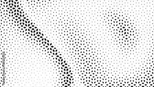 Geometric pattern diamonds on a white background. Seamless fade out hipster pattern. Hipster Fashion Design Print. Hexagon halftone Effect Business Background. T shirt Triangle premium pattern.