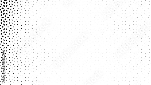 Geometric pattern of black diamonds on a white background. Seamless fade out hipster pattern. Hipster Fashion Design Print. Hexagon halftone Effect Business Background.  T shirt Tile Triangle pattern.