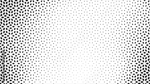 Geometric tiles pattern diamond grid on a white background. Seamless fade out hipster fashion Design pattern. Hexagon halftone Effect Business Background. T shirt Triangle pattern.