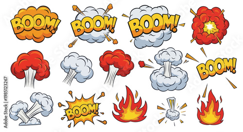 Comic Book Explosion and Boom Sound Effects Collection