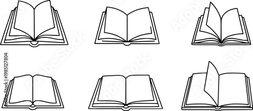 open book icon silhouette vector designs. Editable Strokes
vector silhouette illustration isolated on white background 