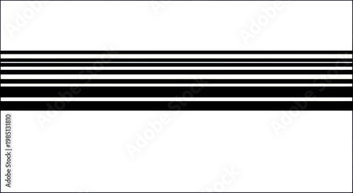 Abstract Black Lines on White Background - Geometric Pattern