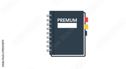 Dark Blue Premium Spiral Bound Notebook.