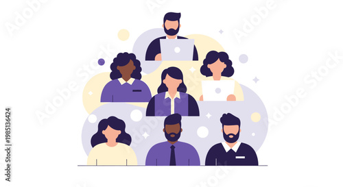 Diverse group of people together.