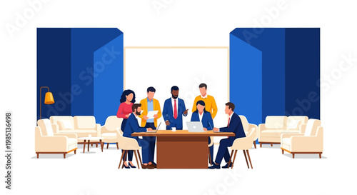 Business People in Meeting Room.