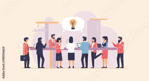 Business people at a meeting.