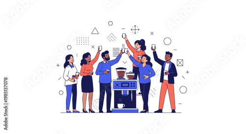 Diverse Team Celebrating Success.