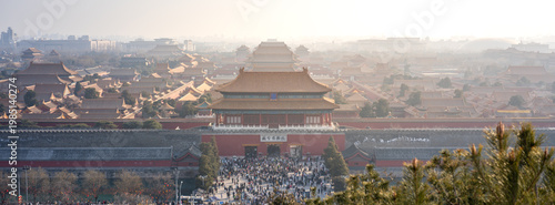 Panoramic View of Forbidden City from Jingshan Hill