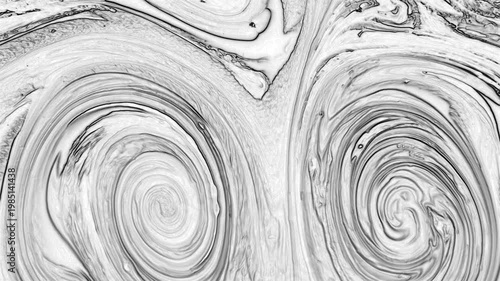 High-quality white marble fluid background with intricate grey swirls. Abstract monochrome liquid motion perfect for minimalist designs, clean artistic overlays, and modern digital backdrops.