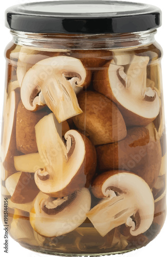 mushrooms isolated on white background