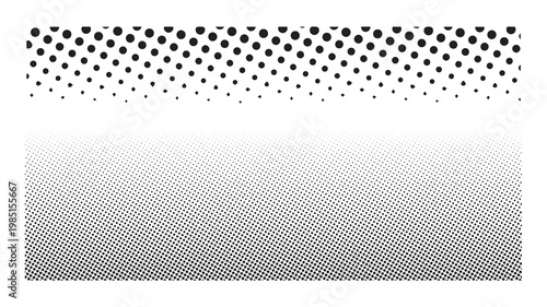 Black and White Halftone Texture with Diagonal Dot Pattern