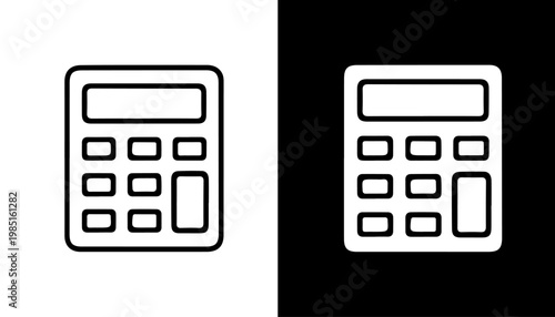 Calculators Duo: The simplicity of modern calculation tools, the perfect illustration of mathematical instruments.