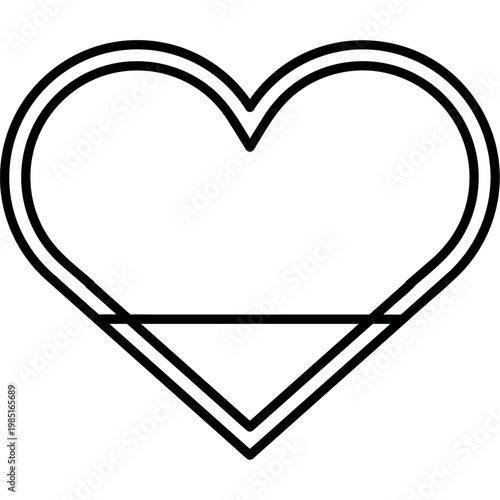 Heart Gamer Life Bar Icon Flat Style