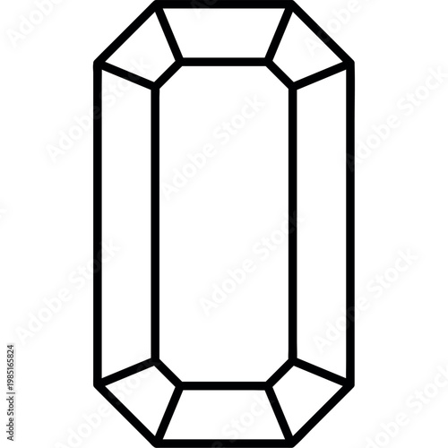 Precious Crystal Gemstone Illustration Design
