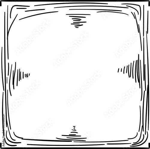 The frame consists of brackets at the top and bottom and framing lines.