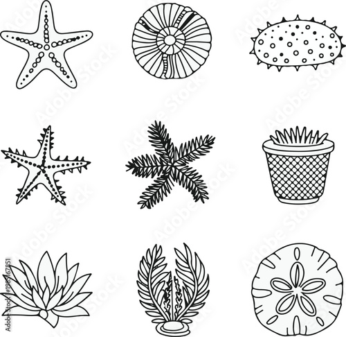 set of vector elements for design