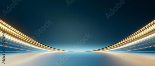 Blue glowing technological advertising background