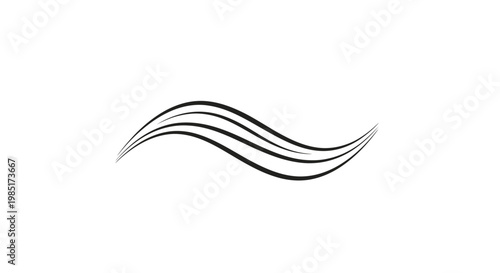 Elegant Wave Lines Abstract Design Element