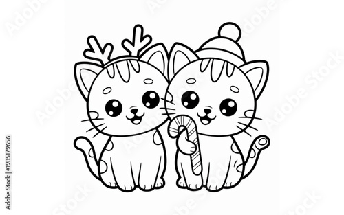 A playful group of cartoon foxes with bushy tails and expressive faces Vector