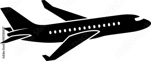 airplane icon, air plane sign vector