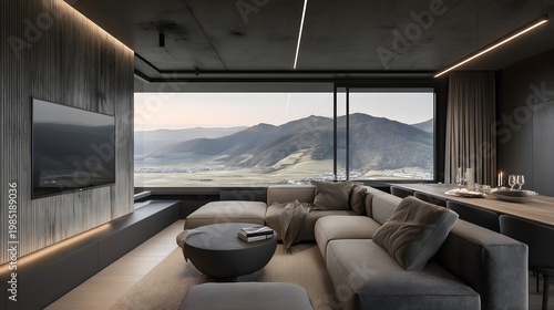 Modern Living Space Features Open Layout with Minimal Design