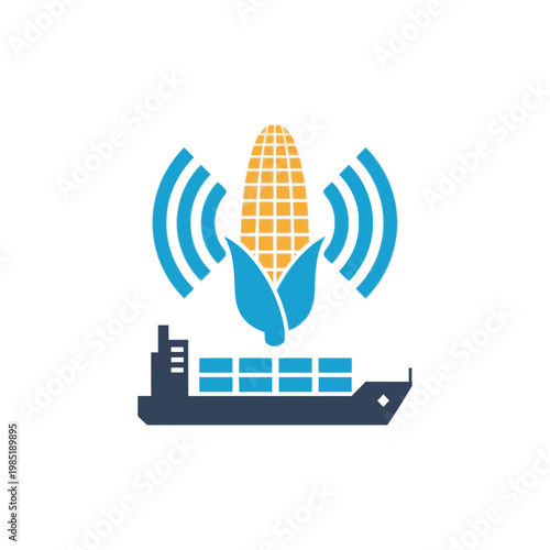 Autonomous Agriculture Drone Technology Illustration