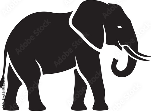 elephant silhouette vector
