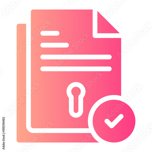 keyhole gradient icon