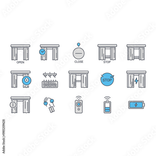 Stonehenge icon set with controls
